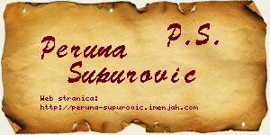 Peruna Supurović vizit kartica